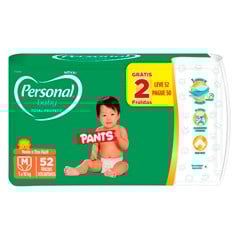 FRALDA INFANTIL PERSONAL BABY PANTS TOTAL PROTECT TAMANHO M 50UN