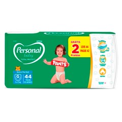 FRALDA INFANTIL PERSONAL BABY PANTS TOTAL PROTECT TAMANHO G 42UN
