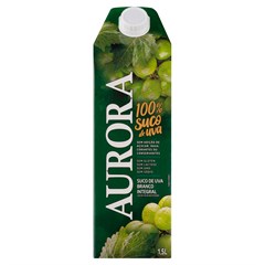 SUCO INTEGRAL AURORA UVA BRANCA TETRA PAK 1,5L