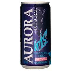 SUCO INTEGRAL AURORA GASEIFICADO UVA TINTO LATA 269ML