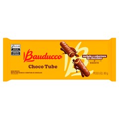 BISCOITO WAFER BAUDUCCO CHOCO TUBE 80G
