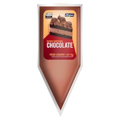 RECHEIO E COBERTURA ALISPEC CHOCOLATE AO LEITE BISNAGA 1,01KG