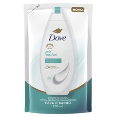 SABONETE LÍQUIDO DOVE PELE SENSÍVEL SACHÊ 200ML