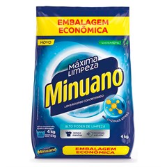 SABÃO EM PÓ MINUANO MÁXIMA LIMPEZA SACHÊ 4KG