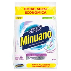 SABÃO EM PÓ MINUANO MÁXIMO CUIDADO SACHÊ 4KG