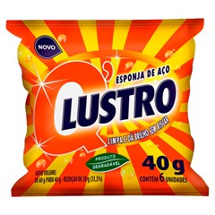LÃ DE AÇO QLUSTRO 40G