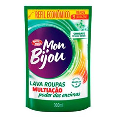 LAVA ROUPAS MON BIJU MULTIAÇÃO PODER DAS ENZIMAS SACHÊ 900ML