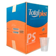 COPO DESCARTÁVEL TOTALPLAST PP TRANSPARENTE 300ML 100UN