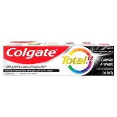 CREME DENTAL COLGATE TOTAL 12 CARVÃO ATIVADO 90G
