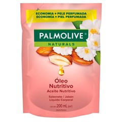 SABONETE LÍQUIDO PALMOLIVE ÓLEO NUTRITIVO SACHÊ 200ML