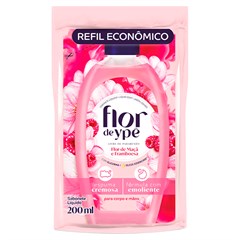 SABONETE LÍQUIDO FLOR DE YPÊ FLOR DE MAÇÃ E FRAMBOESA SACHÊ 200ML