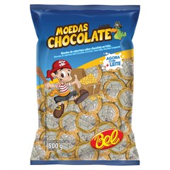 CHOCOLATE BEL MOEDAS AO LEITE 500G