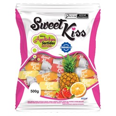 BALA DURA FREEGELLS SWEET KISS SABORES SORTIDOS 500G