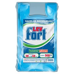 SACOLA LEVFORT BIODEG 38X48CM AZUL 500UN