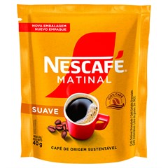CAFÉ SOLÚVEL NESCAFÉ MATINAL SUAVE SACHÊ 40G