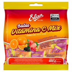 BALA DURA ERLAN VITAMINA C MIX 400G