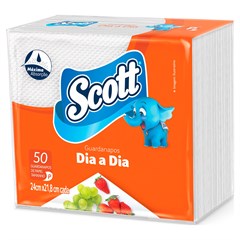 GUARDANAPO SCOTT DIA A DIA 24X21,8CM 50UN