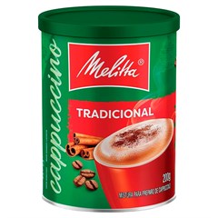 CAPPUCCINO SOLÚVEL MELITTA TRADICIONAL LATA 200G