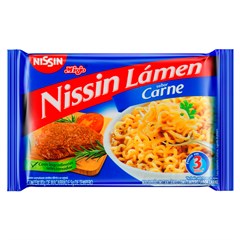 MACARRÃO INSTANTÂNEO NISSIN LÁMEN CARNE 85G