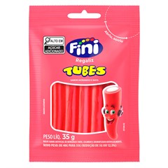 BALA GELATINOSA FINI TUBES MORANGO 35G