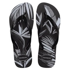 SANDÁLIA MASCULINA HAVAIANAS ALOHA PRETO/CINZA 41/42