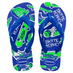 SANDÁLIA INFANTIL HAVAIANAS KIDS ATHLETIC BRANCO/AZUL 33/34