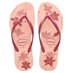 SANDÁLIA FEMININA HAVAIANAS SLIM ORGÂNICO ROSA/ROSE GOLD 39/40