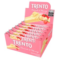 CHOCOLATE PECCIN TRENTO BRANCO CHEESECAKE DE MORANGO 29G