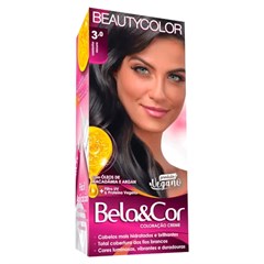 TINTURA BELA & COR KIT 3.0 CASTANHO ESCURO