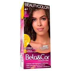 TINTURA BELA & COR KIT 4.0 CASTANHO MÉDIO