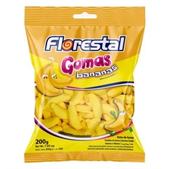 BALA DE GOMA FLORESTAL BANANAS 200G