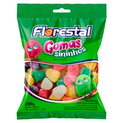 BALA DE GOMA FLORESTAL SININHOS 200G