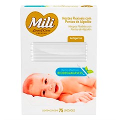 HASTE FLEXÍVEL MILI LOVE&CARE CAIXA 75UN