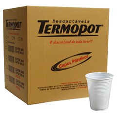 COPO DESCARTÁVEL TERMOPOT BRANCO 250ML 100UN