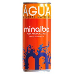 ÁGUA MINERAL MINALBA COM GÁS LATA 310ML