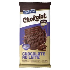 BISCOITO WAFER VITAMASSA CHOKOLOT CHOCOLATE AO LEITE 100G