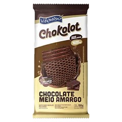 BISCOITO WAFER VITAMASSA CHOKOLOT CHOCOLATE AMARGO 100G