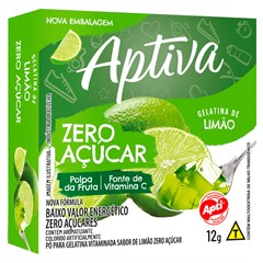 GELATINA APTIVA ZERO AÇÚCAR LIMÃO 12G