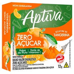 GELATINA APTIVA ZERO AÇÚCAR TANGERINA 12G