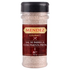 SAL DE PARRILLA MENDEZ COM PIMENTA PRETA 360G
