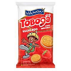 BISCOITO RECHEADO VITAMASSA TOBOGÃ MORANGO 390G