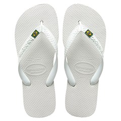 SANDÁLIA UNISSEX HAVAIANAS BRASIL BRANCA 43/44