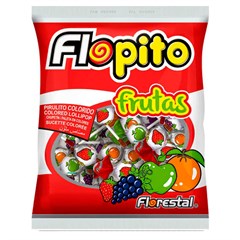 PIRULITO FLORESTAL FLOPITO FRUTAS SORTIDAS 400G