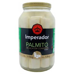 PALMITO AÇAÍ IMPERADOR INTEIRO VIDRO 1,8KG