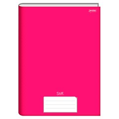 CADERNO BROCHURA JANDAIA 1/4 STIFF CAPA DURA COSTURADO PINK 48 FOLHAS