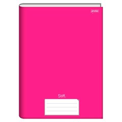 CADERNO BROCHURA JANDAIA 1/4 STIFF CAPA DURA PINK 96 FOLHAS