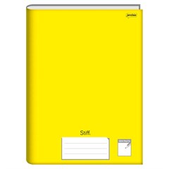CADERNO BROCHURA JANDAIA STIFF CAPA DURA SEM PAUTA AMARELO 96 FOLHAS