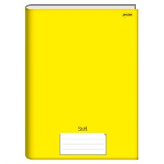 CADERNO BROCHURA JANDAIA CÁLCULO CAPA DURA AMARELO STIFF 96 FOLHAS