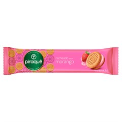 BISCOITO RECHEADO PIRAQUÊ MORANGO 76G