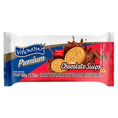 BISCOITO RECHEADO VITAMASSA PREMIUM CHOCOLATE SUÍÇO 60G